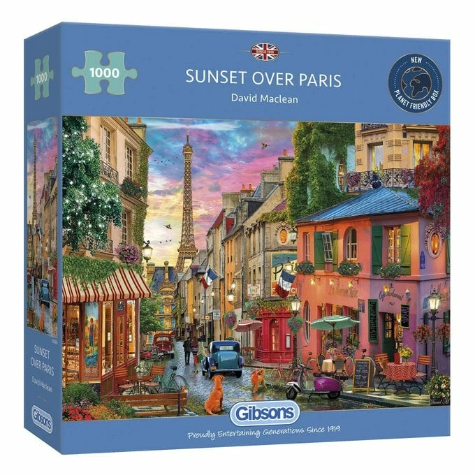 Gibsons Sunset Over Paris Jigsaw Puzzle 1000 Pieces 1 Gibsons Sunset Over Paris Jigsaw Puzzle 1000 Pieces