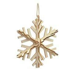 Hobbycraft Make Your Own 3D Wooden Snowflake Decoration