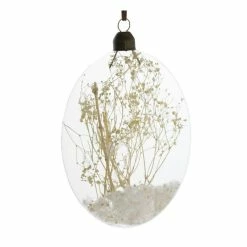 Hobbycraft Oval Dried Flower Filled Bauble 14cm