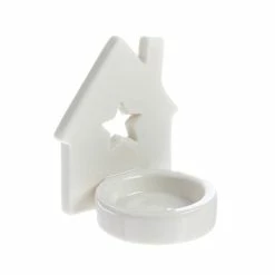Hobbycraft Glaze Ceramic House Tealight Holder 7cm
