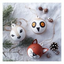 Hobbycraft Ceramic Baubles With Jute 6 Pack -Christmas Decorations shop 659217 1000 6 christmas ceramic baubles pack 800