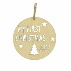 Hobbycraft My First Christmas Wooden Decoration 9cm