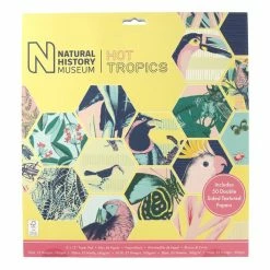 Papermania Natural History Museum Hot Tropics Paper Pad 12 X 12 Inches 50 Pack -Christmas Decorations shop 659353 1000 3 Hot Tropics Paper Pad 12x12 1