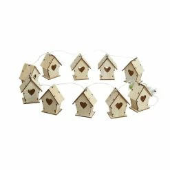 Hobbycraft Wooden LED House Garland 1.05m -Christmas Decorations shop 659413 1000 1 christmas lighup house garland