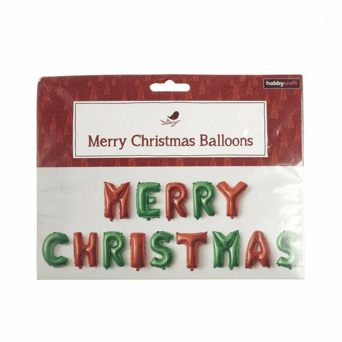 Hobbycraft Merry Christmas Balloon Bunting 1 Hobbycraft Merry Christmas Balloon Bunting