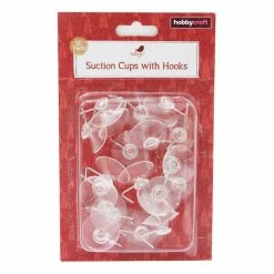 Hobbycraft Suction Cups With Hooks 20 Pack -Christmas Decorations shop 659517 1000 3 christmas suction hooks 800