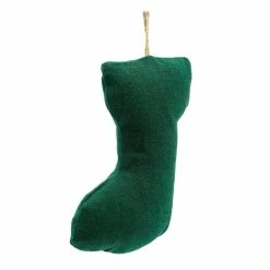 Hobbycraft Green Cotton Stocking Decoration 9cm