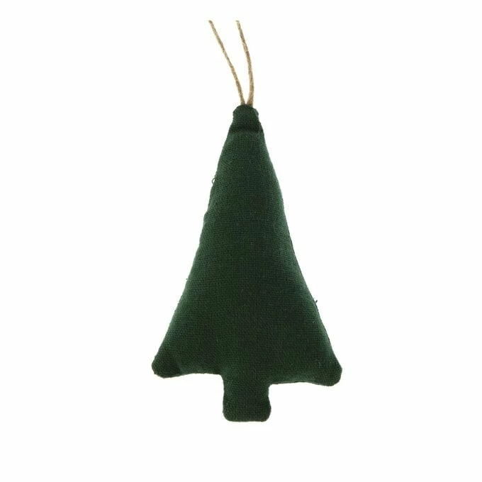 Hobbycraft Green Cotton Tree Decoration 9cm 1 Hobbycraft Green Cotton Tree Decoration 9cm