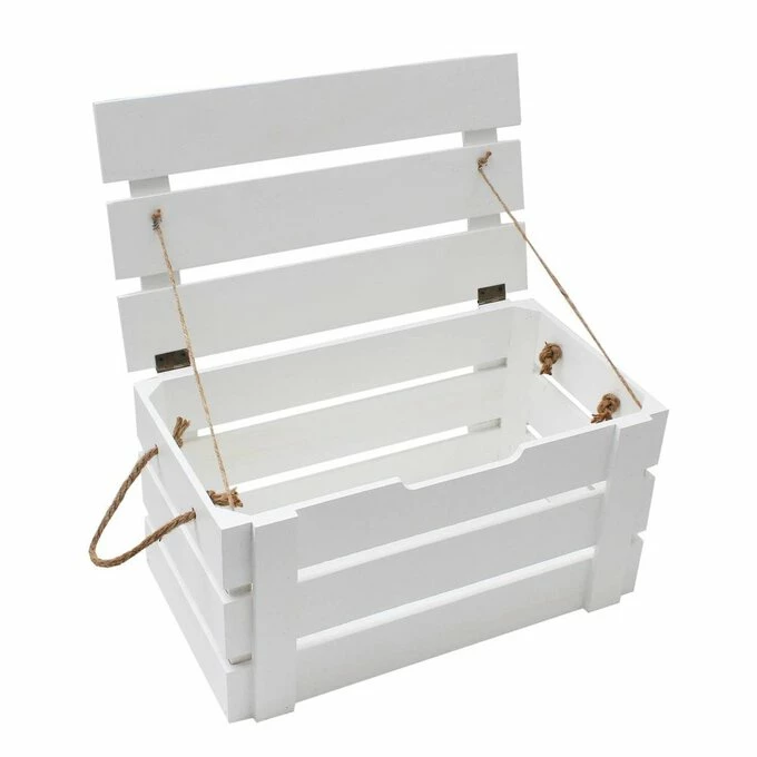 Hobbycraft White Wedding Hamper Crate 42cm X 24cm X 22cm 3 Hobbycraft White Wedding Hamper Crate 42cm X 24cm X 22cm - Image 3