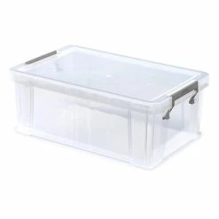 Whitefurze Allstore Clear Storage Box 10 Litres