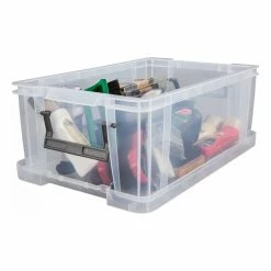 Whitefurze Allstore Clear Storage Box 10 Litres -Christmas Decorations shop 660538 1000 5 whitefurze allstore clear storage box 10 litres