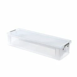 Whitefurze Allstore Clear Wrapping Paper Storage Box 27 Litres