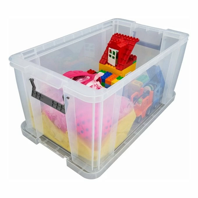 Whitefurze Allstore Clear Storage Box 54 Litres 2 Whitefurze Allstore Clear Storage Box 54 Litres - Image 2