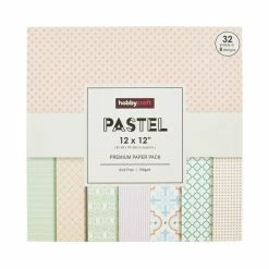 Hobbycraft Pastel 12 X 12 Inches Paper Pad 32 Sheets