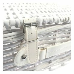 Hobbycraft White Wicker Hamper 36cm X 24.5cm X 13.5cm 7 Hobbycraft White Wicker Hamper 36cm X 24.5cm X 13.5cm -Christmas Decorations shop 661315 1000 4 wicker basket hamper white easter