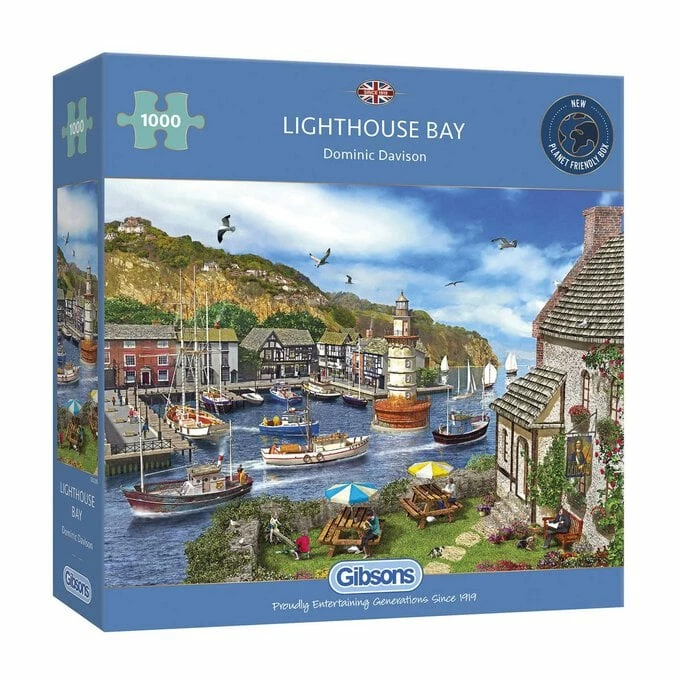 Gibsons Lighthouse Bay Jigsaw Puzzle 1000 Pieces 1 Gibsons Lighthouse Bay Jigsaw Puzzle 1000 Pieces