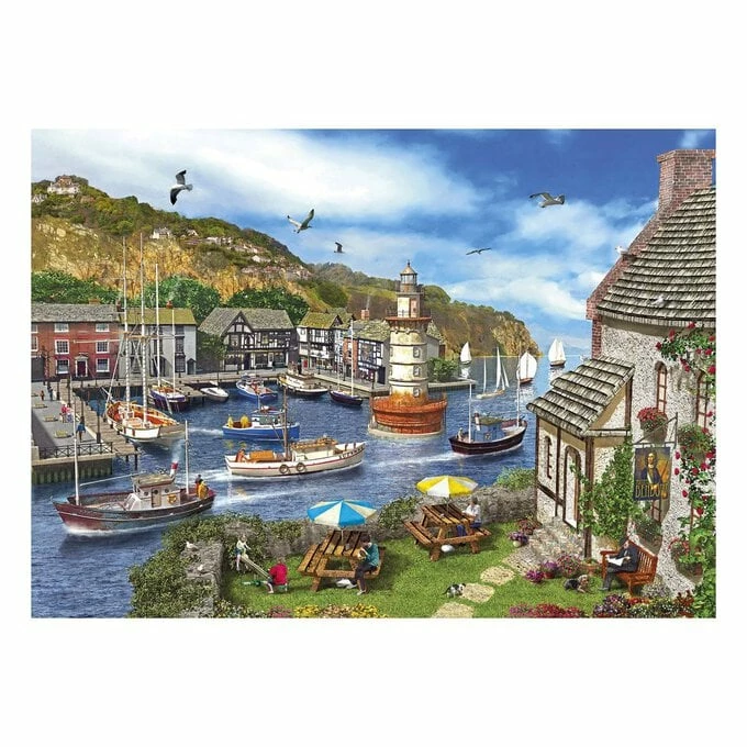 Gibsons Lighthouse Bay Jigsaw Puzzle 1000 Pieces 2 Gibsons Lighthouse Bay Jigsaw Puzzle 1000 Pieces - Image 2