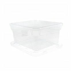 Whitefurze Mini Spacemaster Storage Box 2 Litres -Christmas Decorations shop 662553 1000 3 mini spacemaster storage 20box clear 2l